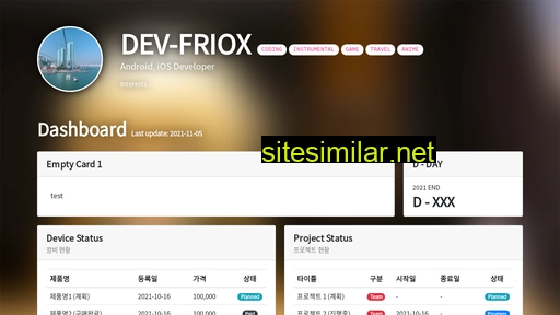 Dev-friox similar sites