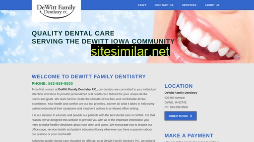 Dewittfamilydentistry similar sites
