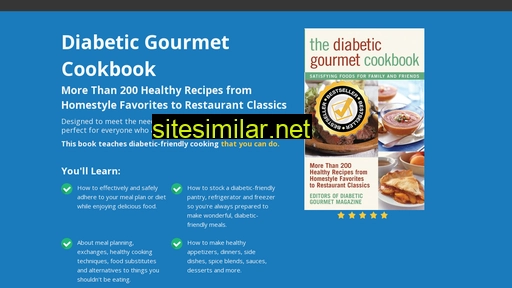 diabeticgourmetcookbook.com alternative sites