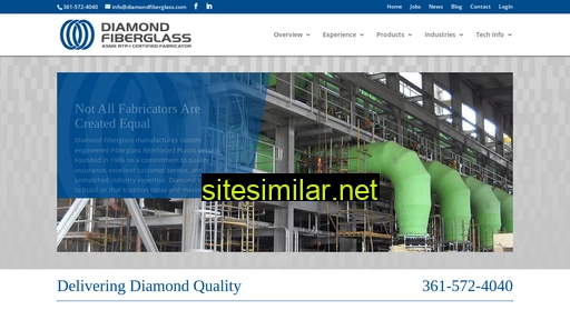 diamondfiberglass.com alternative sites