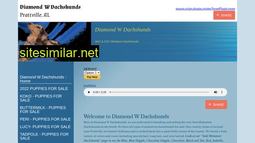 diamondwdachshunds.com alternative sites