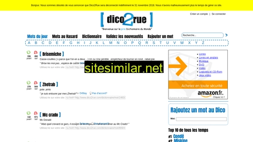 dico2rue.com alternative sites