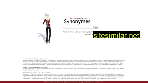 dictionnaire-synonymes.com alternative sites