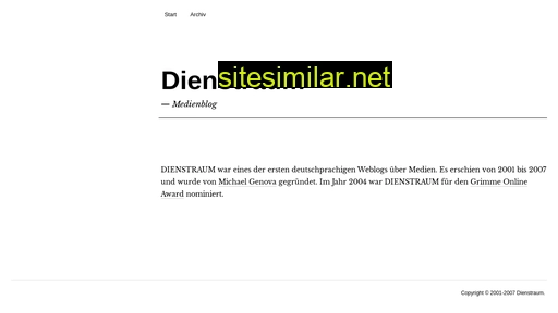 dienstraum.com alternative sites