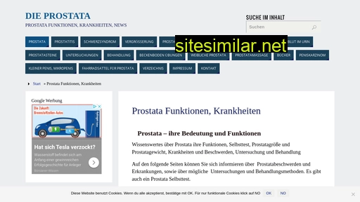 Die-prostata similar sites