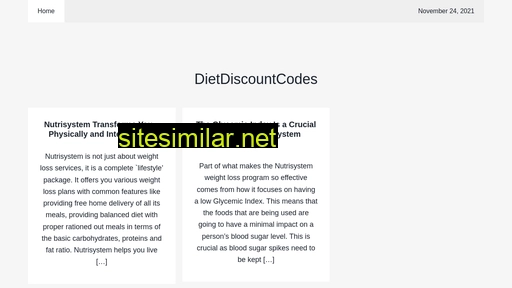Dietdiscountcodes similar sites