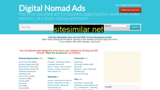 digitalnomadads.com alternative sites