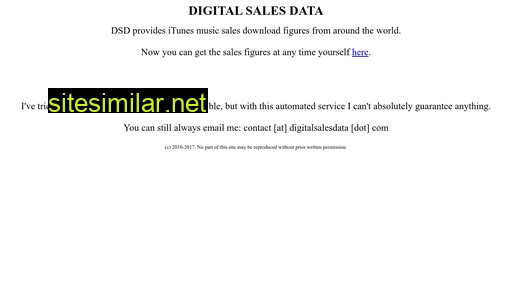 digitalsalesdata.com alternative sites