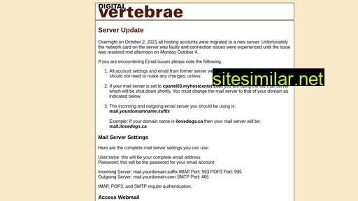 digitalvertebrae.com alternative sites