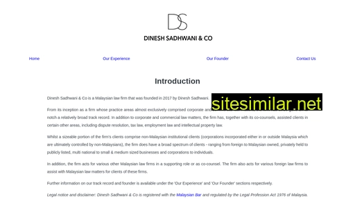 Dineshsadhwani similar sites