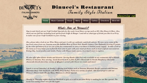dinuccisrestaurant.com alternative sites