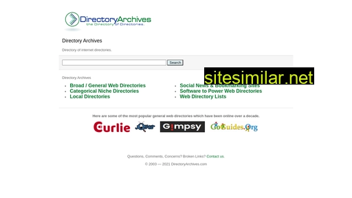 directoryarchives.com alternative sites