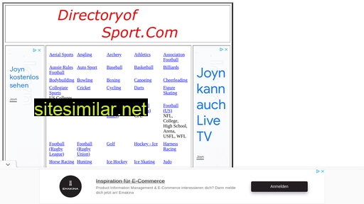 directoryofsport.com alternative sites