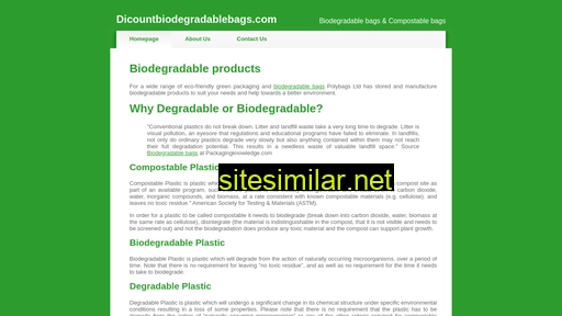 discountbiodegradablebags.com alternative sites