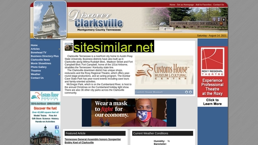 discoverclarksville.com alternative sites