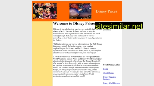 Disneyprices similar sites