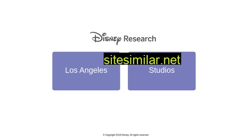 Disneyresearch similar sites