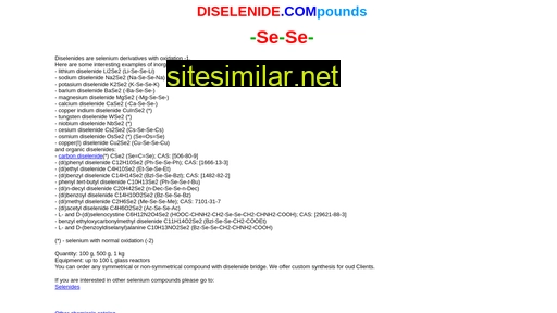 diselenide.com alternative sites
