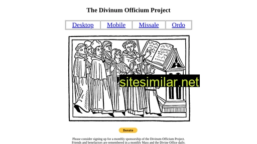 divinumofficium.com alternative sites