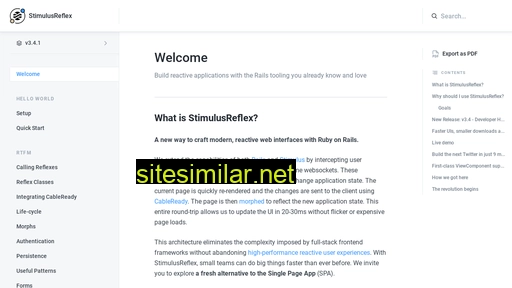 docs.stimulusreflex.com alternative sites