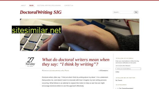 doctoralwriting.wordpress.com alternative sites