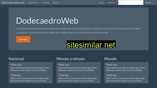 Dodecaedroweb similar sites