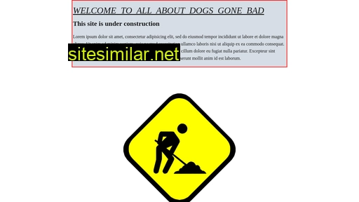 dog-gone-bad.com alternative sites