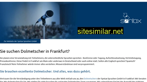 dolmetscherfrankfurt.com alternative sites