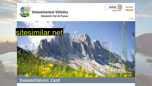dolomiticard-villnoess.com alternative sites