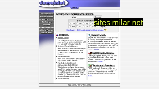 Domainlot similar sites