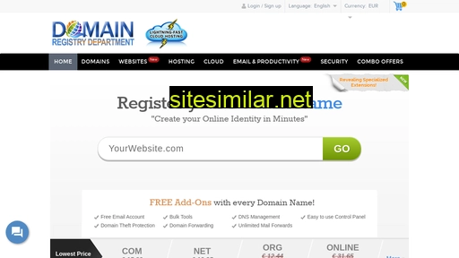 domainregistrydepartment.com alternative sites