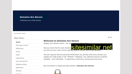 domainsaresecure.com alternative sites