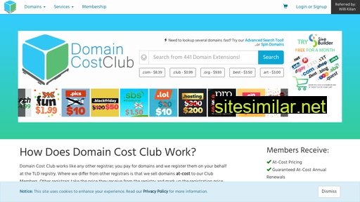 domaincostclub.com alternative sites