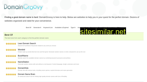 domaingroovy.com alternative sites
