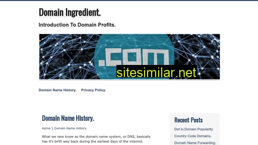 Domainingredient similar sites