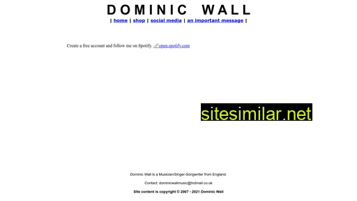 dominicwall.com alternative sites