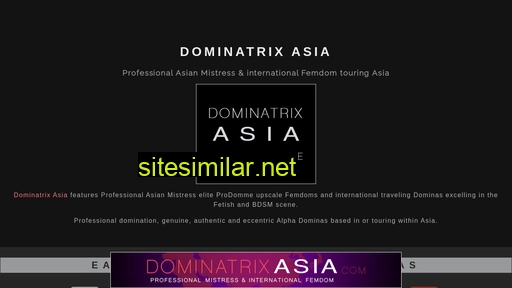 dominatrixasia.com alternative sites