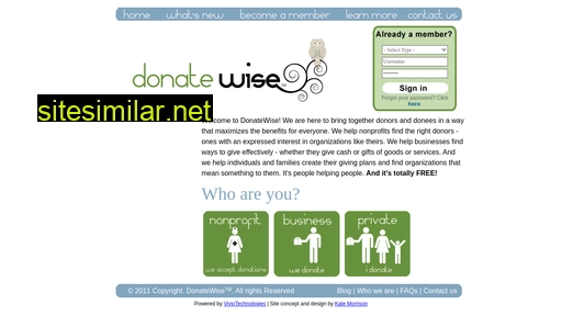Donatewise similar sites
