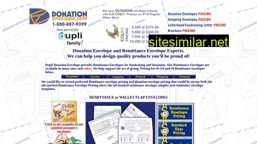 donationenvelope.com alternative sites