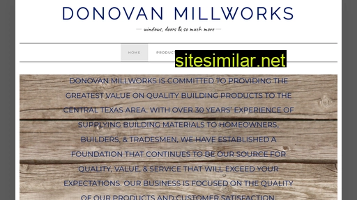 donovanmillworks.com alternative sites