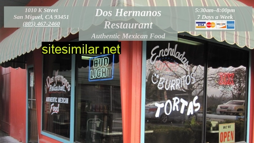 doshermanosrestaurant.com alternative sites