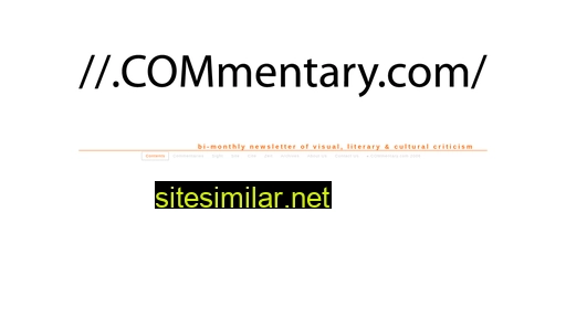 dotcommentarydot.com alternative sites