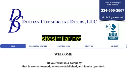 dothancommercialdoors.com alternative sites