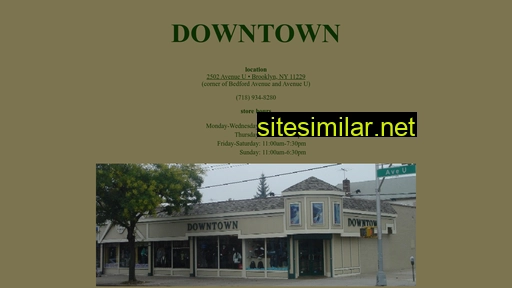 Downtownclothingstore similar sites