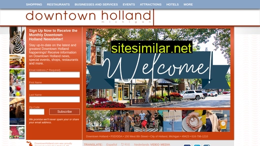 downtownholland.com alternative sites