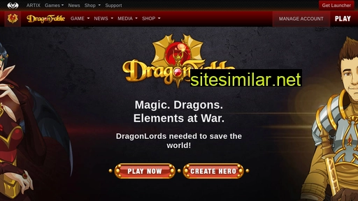 dragonfable.com alternative sites