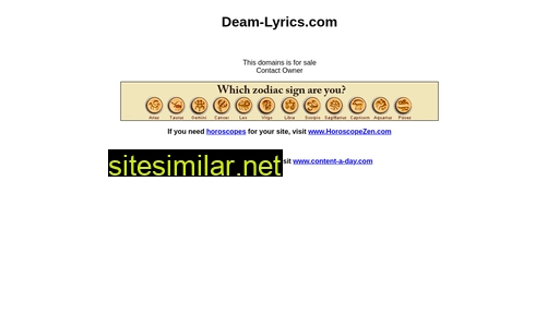 dream-lyrics.com alternative sites