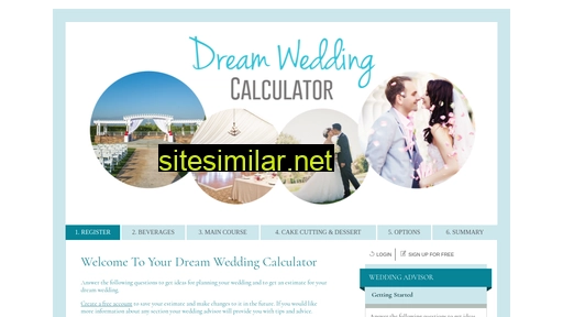 dreamweddingcalculator.com alternative sites