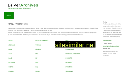 driverarchives.com alternative sites
