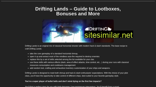 drifting-lands.com alternative sites